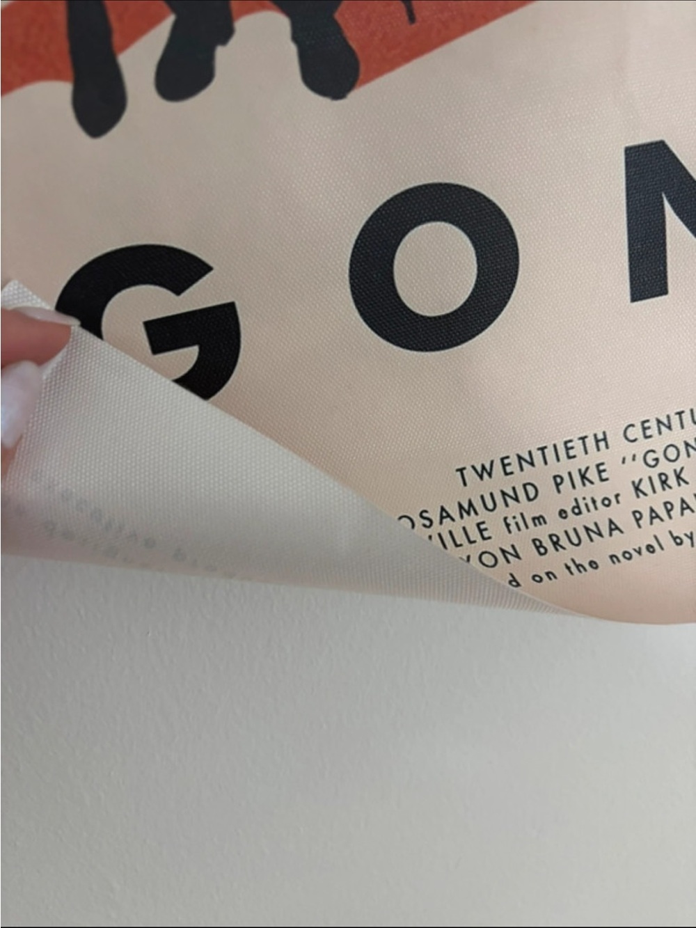 Gone Girl Minimalist Red and Black Movie Poster Print - Flexible Canvas Print - Picture 2 of 2